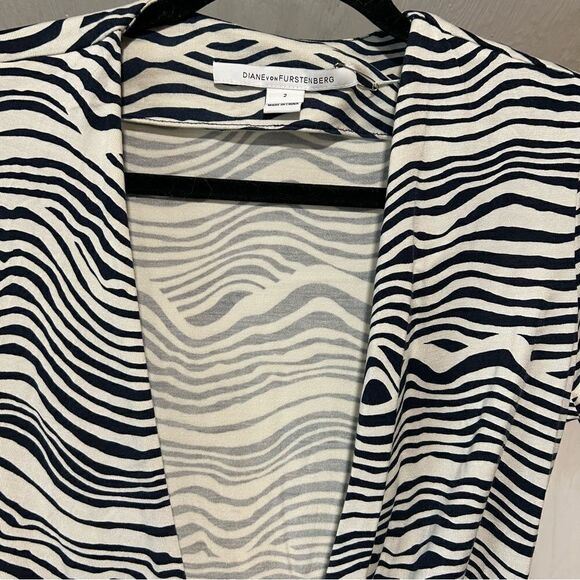 Diane von Furstenberg Celeste Two Silk Jersey Wrap Romper - Picture 9 of 9